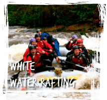 white water rafting hen do