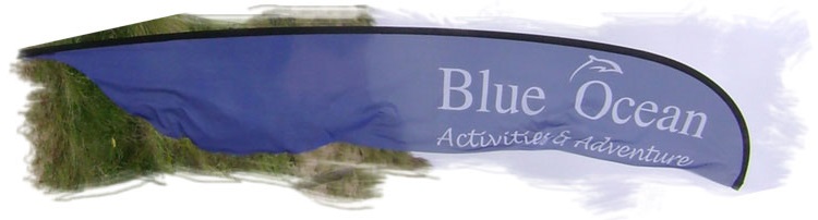 blue ocean activities and events flag