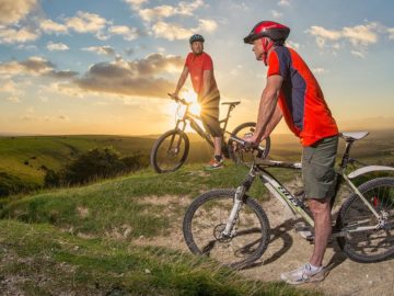 people cycling