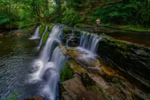 Beautiful Sgwd y Pannwr Waterfall in Brecon Beacons