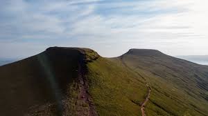 View of the Pen y Fan, the highest peak in South Wales